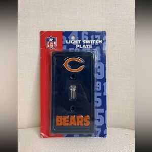 NFL Chicago Bears Blue and Orange Light Switch Plate
